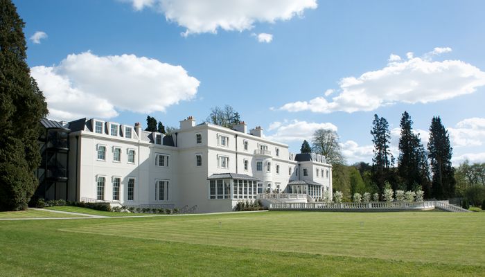 Coworth Park exterior from croquet lawn